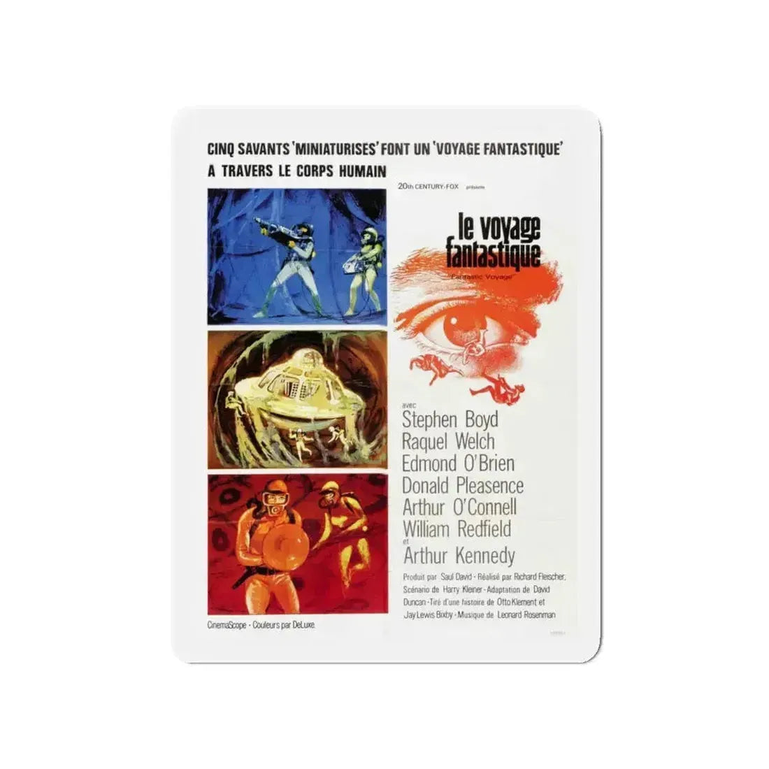 FANTASTIC VOYAGE 1966 Movie Poster - Refrigerator Magnet - The Sticker Space