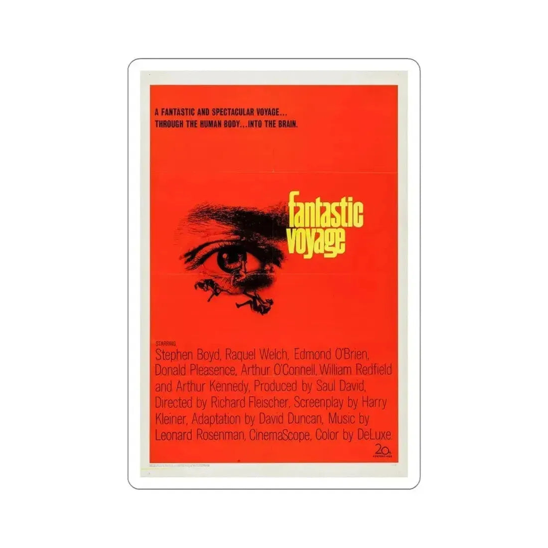 Fantastic Voyage 1966 Movie Poster STICKER Vinyl Die-Cut Decal 5 Inch - The Sticker Space