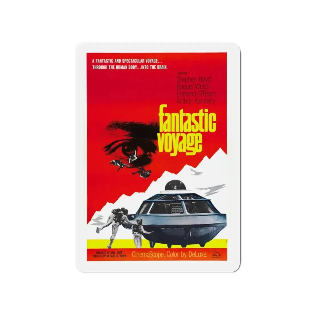 FANTASTIC VOYAGE (2) 1966 Movie Poster - Refrigerator Magnet 3 Inch - The Sticker Space