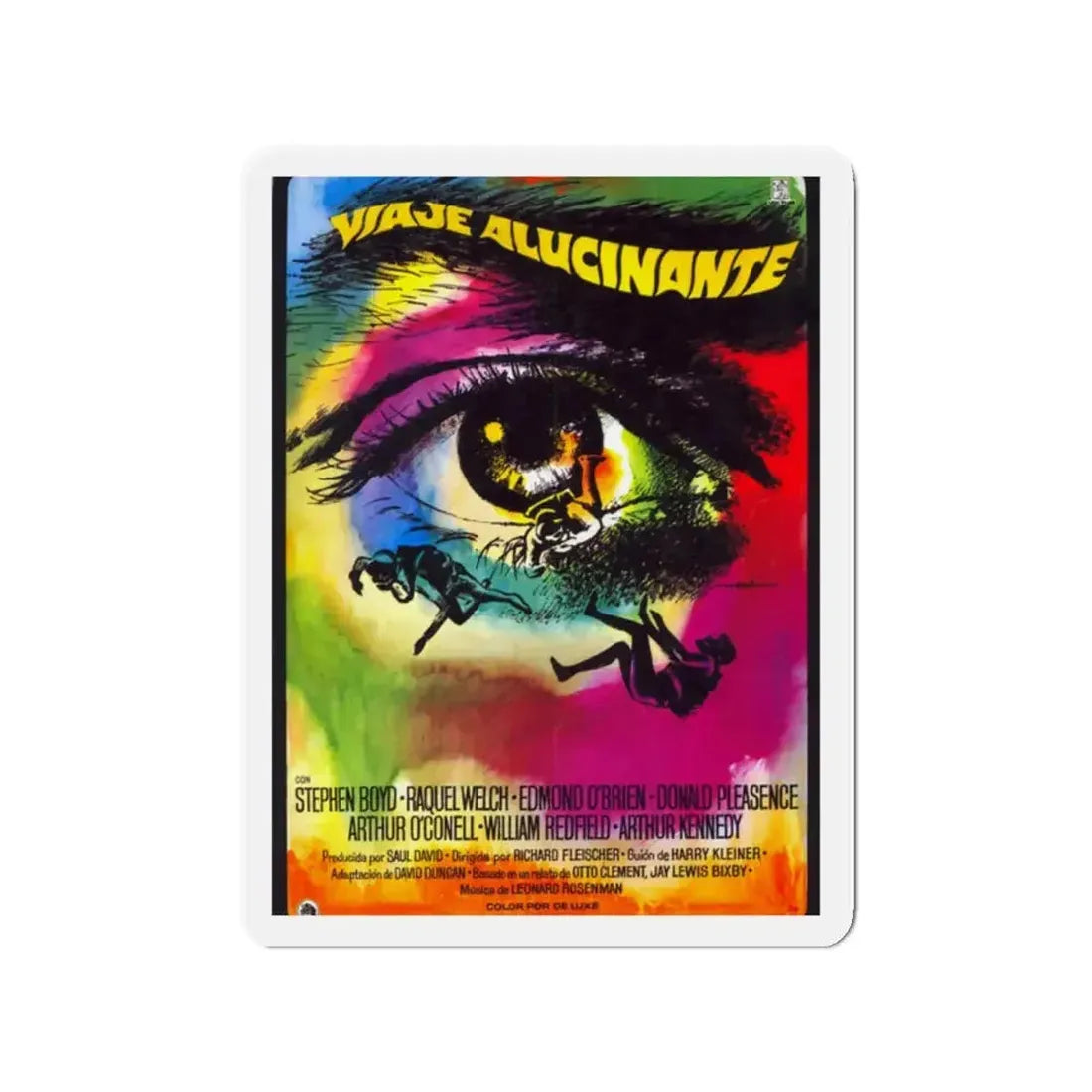 FANTASTIC VOYAGE (SPANISH) 1966 Movie Poster - Refrigerator Magnet - The Sticker Space