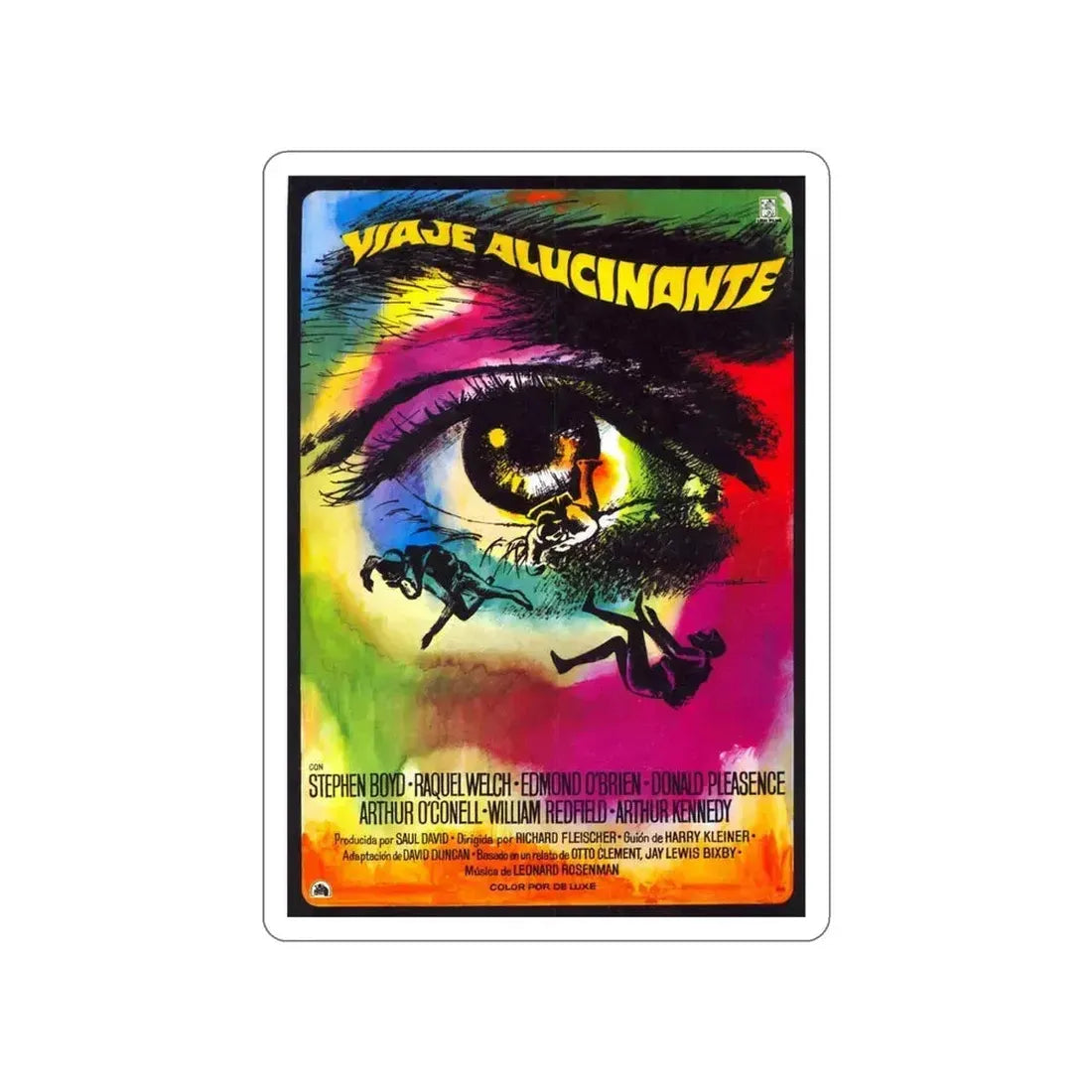 FANTASTIC VOYAGE (SPANISH) 1966 Movie Poster STICKER Vinyl Die-Cut Decal 4 Inch - The Sticker Space