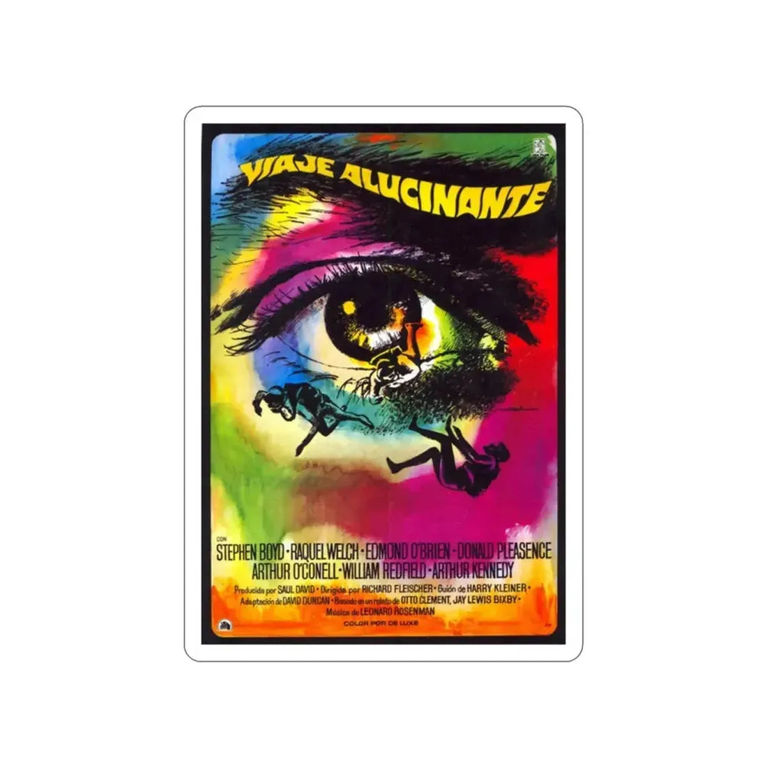 FANTASTIC VOYAGE (SPANISH) 1966 Movie Poster STICKER Vinyl Die-Cut Decal - The Sticker Space