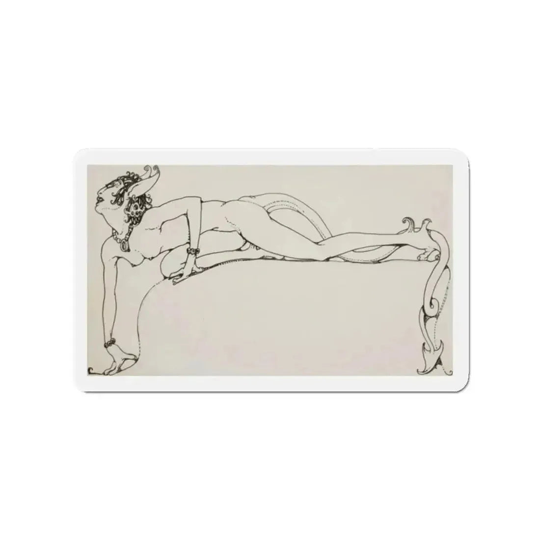 Fantasy Creature (Magazine Illustration) Refrigerator Magnet 2 Inch Die-Cut - The Sticker Space