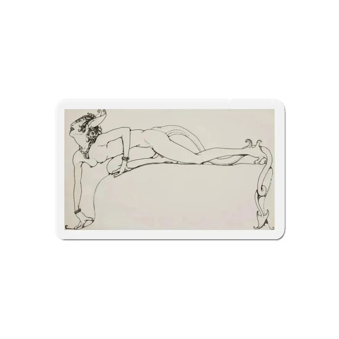 Fantasy Creature (Magazine Illustration) Refrigerator Magnet 5 Inch Die-Cut - The Sticker Space