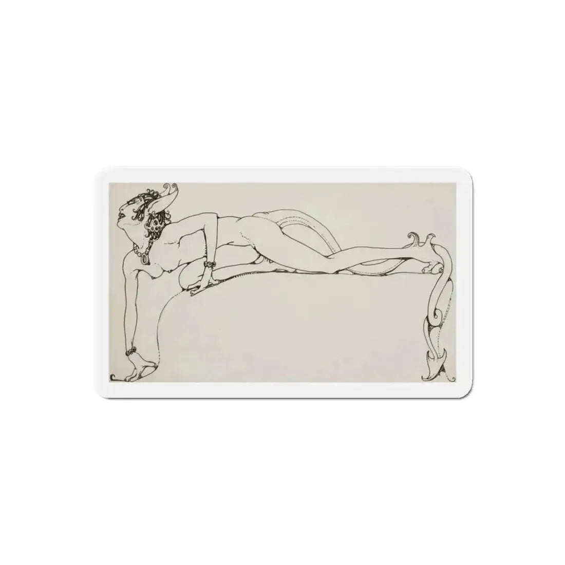 Fantasy Creature (Magazine Illustration) Refrigerator Magnet 6 Inch Die-Cut - The Sticker Space