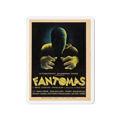 FANTOMAS 1964 Movie Poster - Die-Cut Magnet-3" x 3"-The Sticker Space