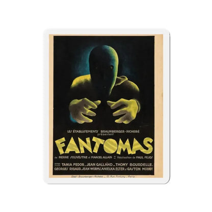 FANTOMAS 1964 Movie Poster - Refrigerator Magnet 2 Inch - The Sticker Space
