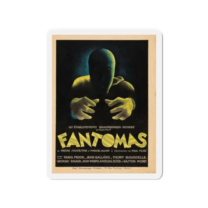FANTOMAS 1964 Movie Poster - Refrigerator Magnet 4 Inch - The Sticker Space