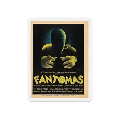 FANTOMAS 1964 Movie Poster - Refrigerator Magnet 6 Inch - The Sticker Space