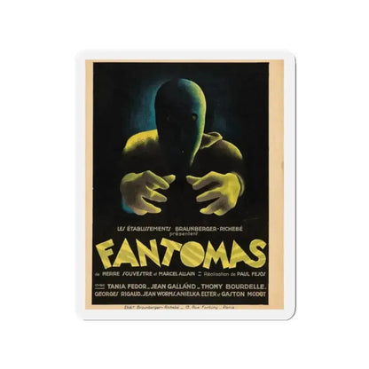 FANTOMAS 1964 Movie Poster - Refrigerator Magnet - The Sticker Space