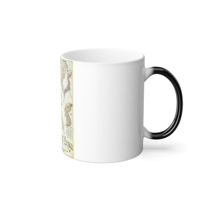 Far East (1952) (Map) Color Changing Mug 11oz-11oz-The Sticker Space