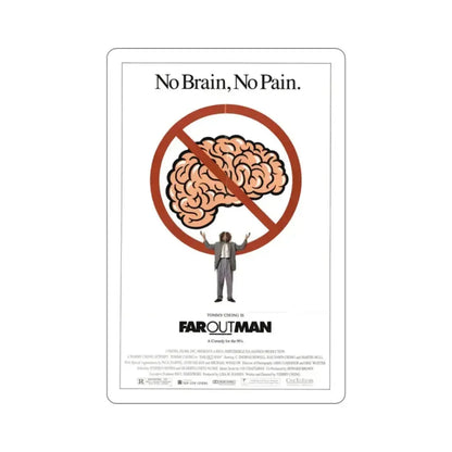 Far Out Man 1990 Movie Poster STICKER Vinyl Die-Cut Decal 2 Inch - The Sticker Space