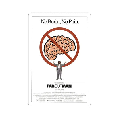 Far Out Man 1990 Movie Poster STICKER Vinyl Die-Cut Decal 6 Inch - The Sticker Space