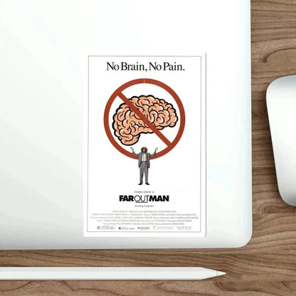 Far Out Man 1990 Movie Poster STICKER Vinyl Die-Cut Decal - The Sticker Space