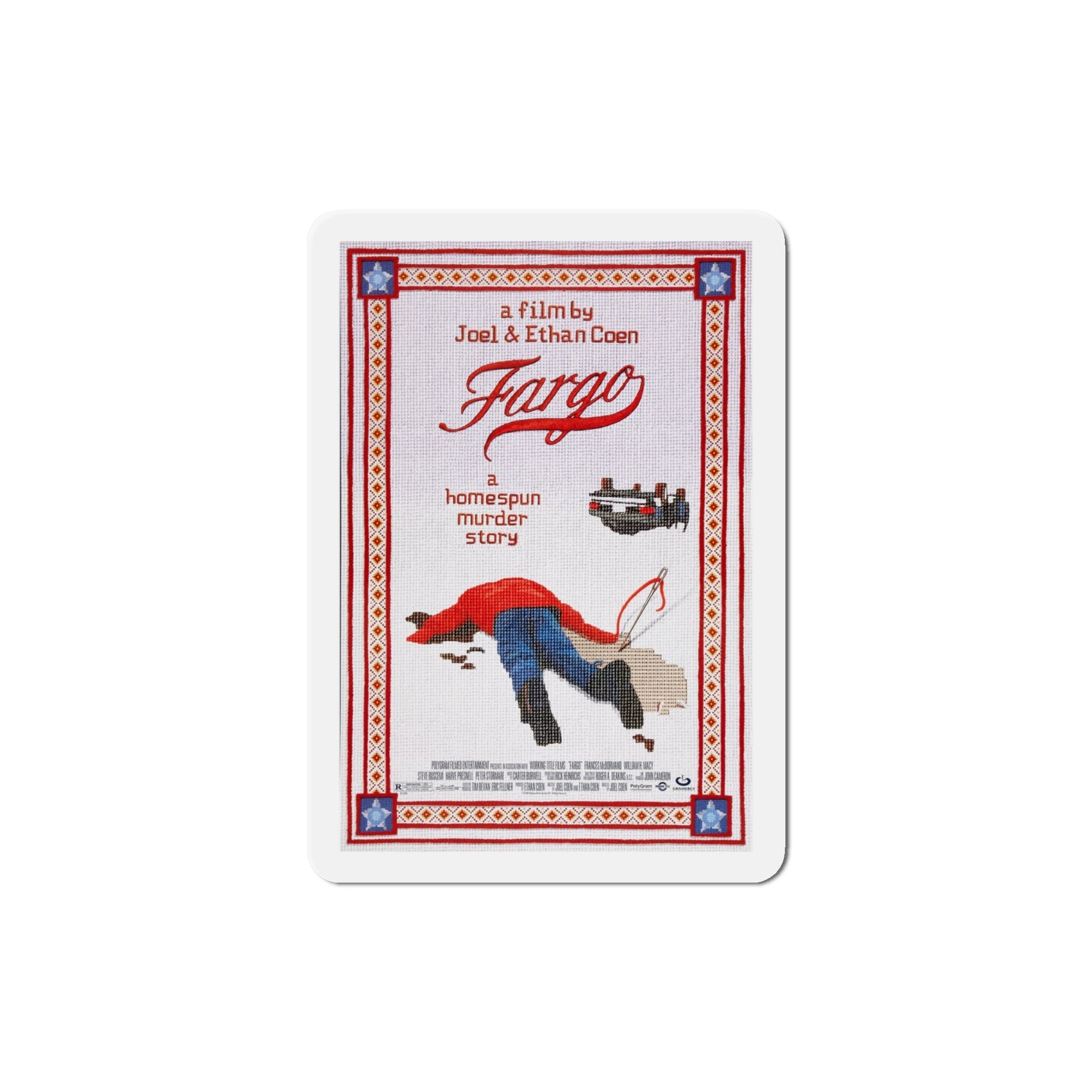 Fargo 1996 Movie Poster Die-Cut Magnet-4" x 4"-The Sticker Space