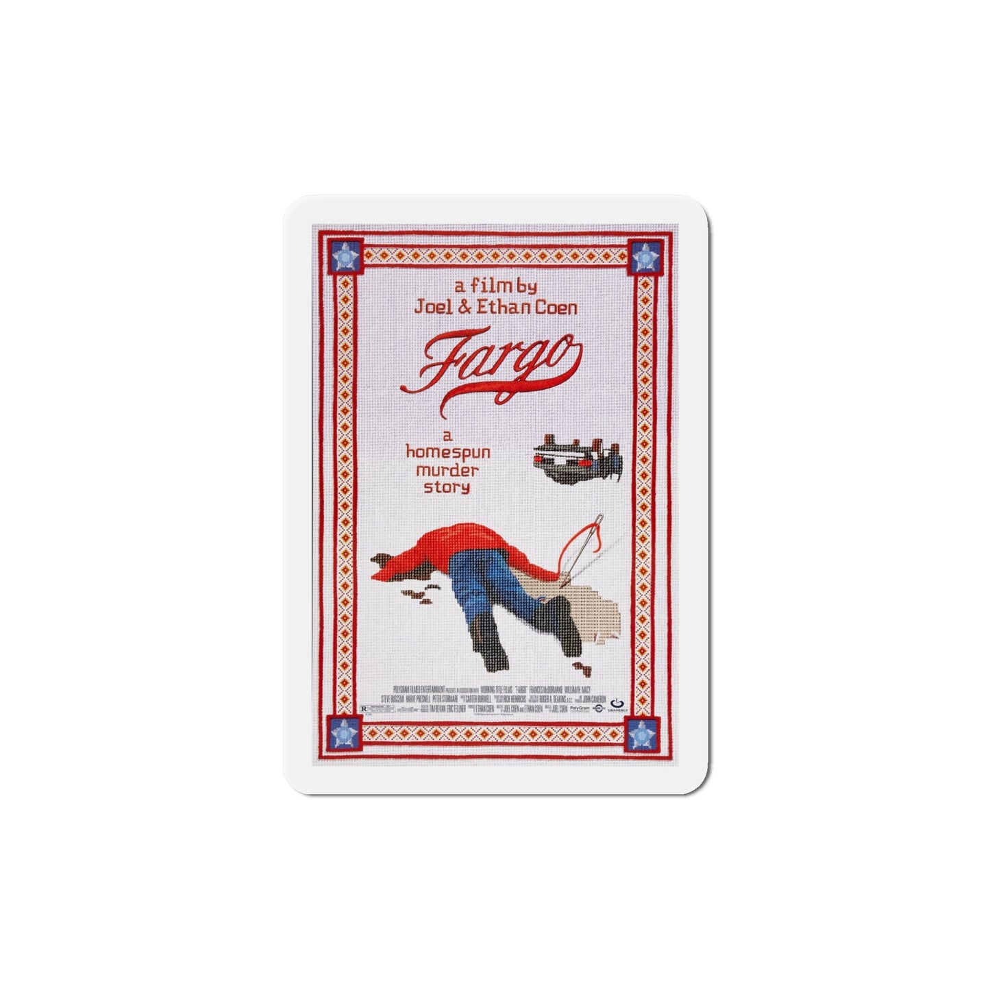 Fargo 1996 Movie Poster Die-Cut Magnet-5" x 5"-The Sticker Space