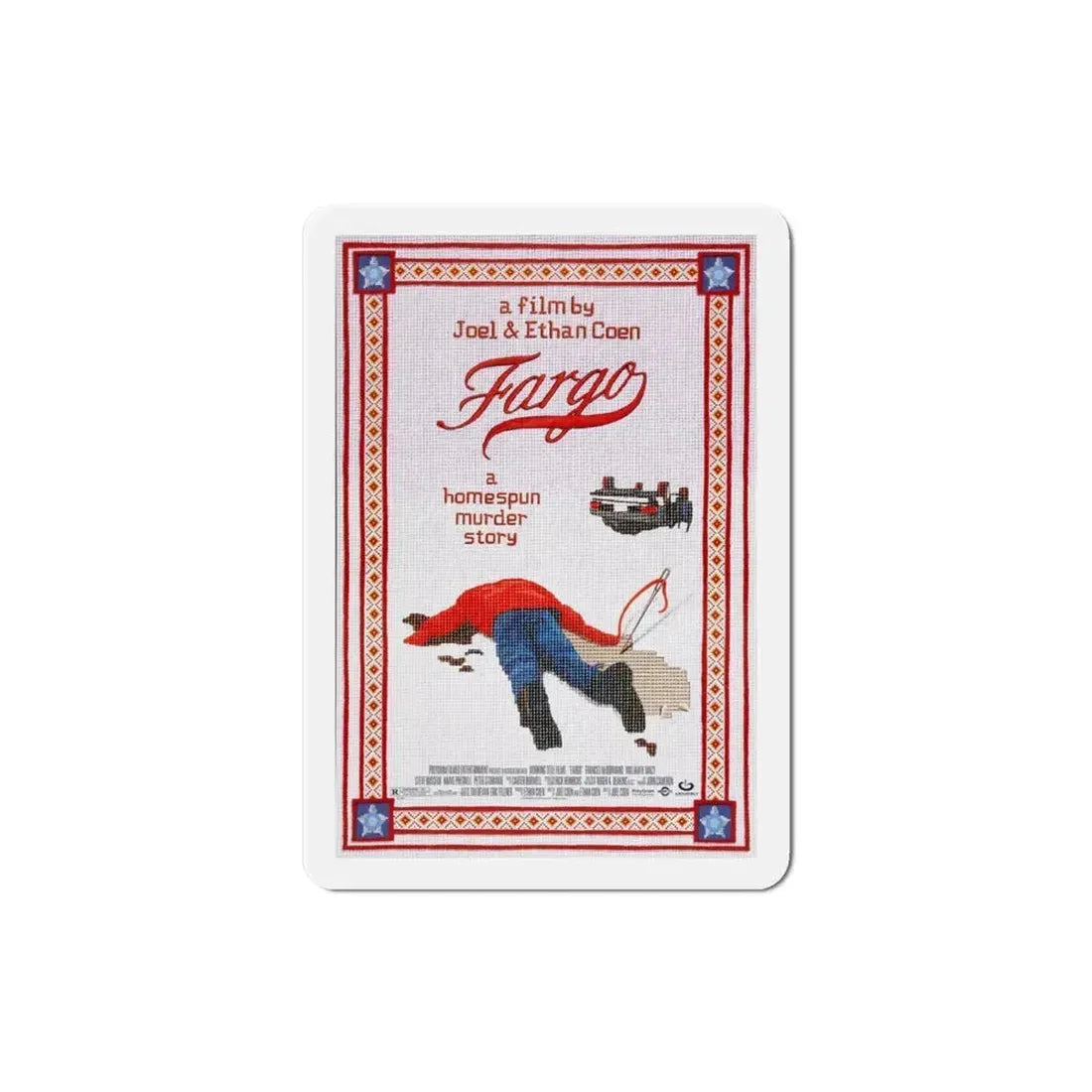 Fargo 1996 Movie Poster Refrigerator Magnet 3 Inch - The Sticker Space