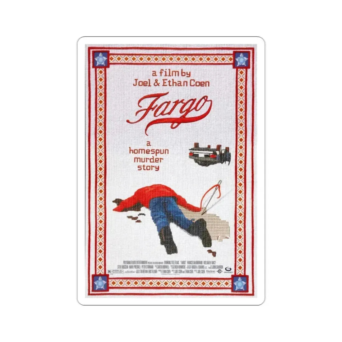 Fargo 1996 Movie Poster STICKER Vinyl Die-Cut Decal 2 Inch - The Sticker Space
