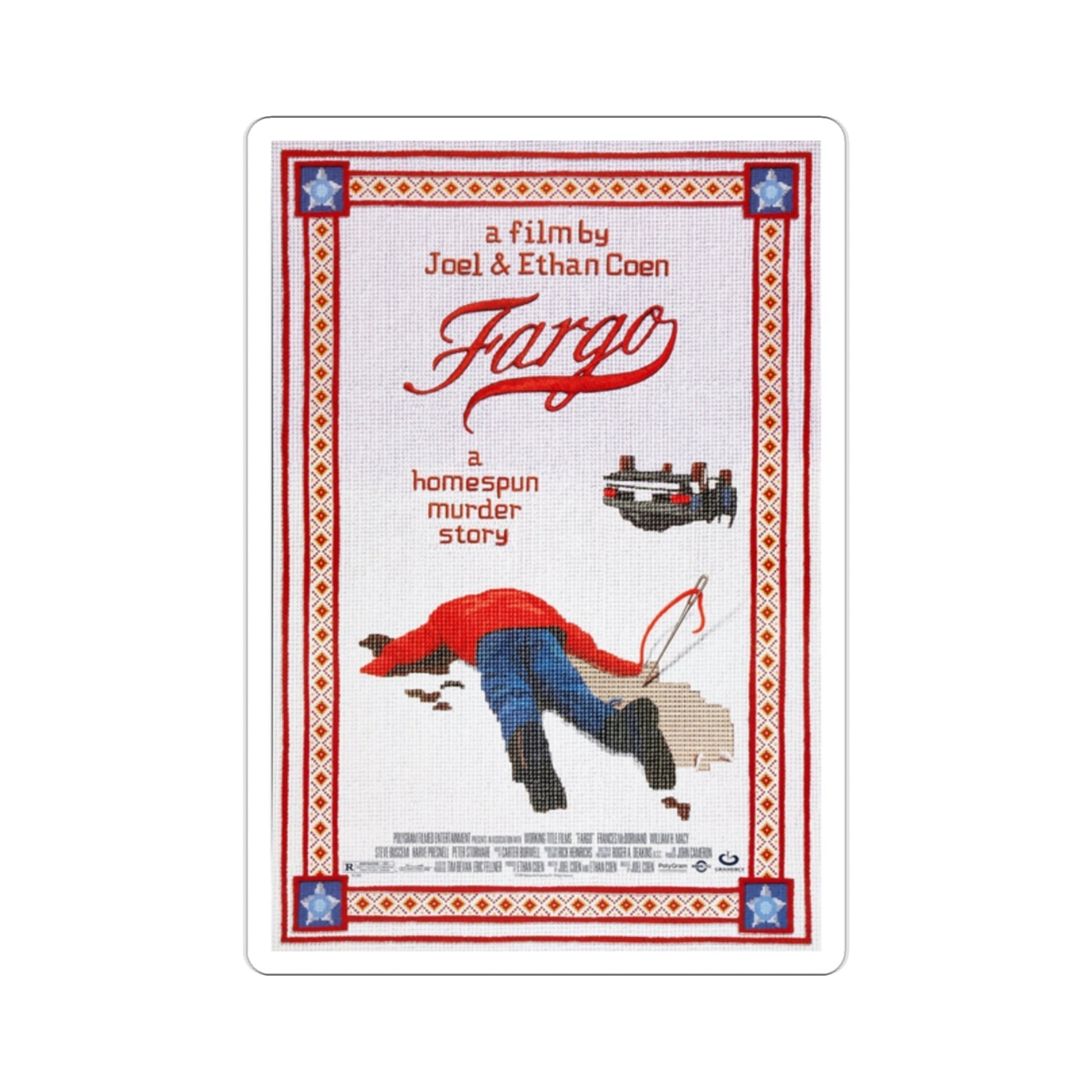 Fargo 1996 Movie Poster STICKER Vinyl Die-Cut Decal-2 Inch-The Sticker Space