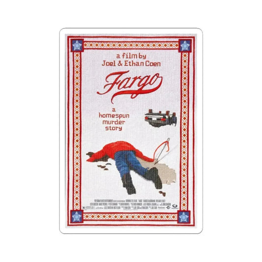 Fargo 1996 Movie Poster - STICKER Vinyl Kiss-Cut Decal 2 Inch White - The Sticker Space