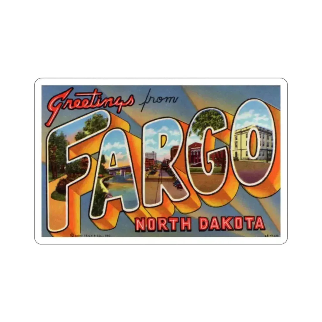 Fargo North Dakota (Greeting Cards) STICKER Vinyl Die-Cut Decal 2 Inch - The Sticker Space