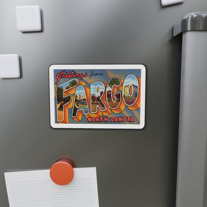 Fargo North Dakota (Greeting Postcards) Die-Cut Magnet-The Sticker Space