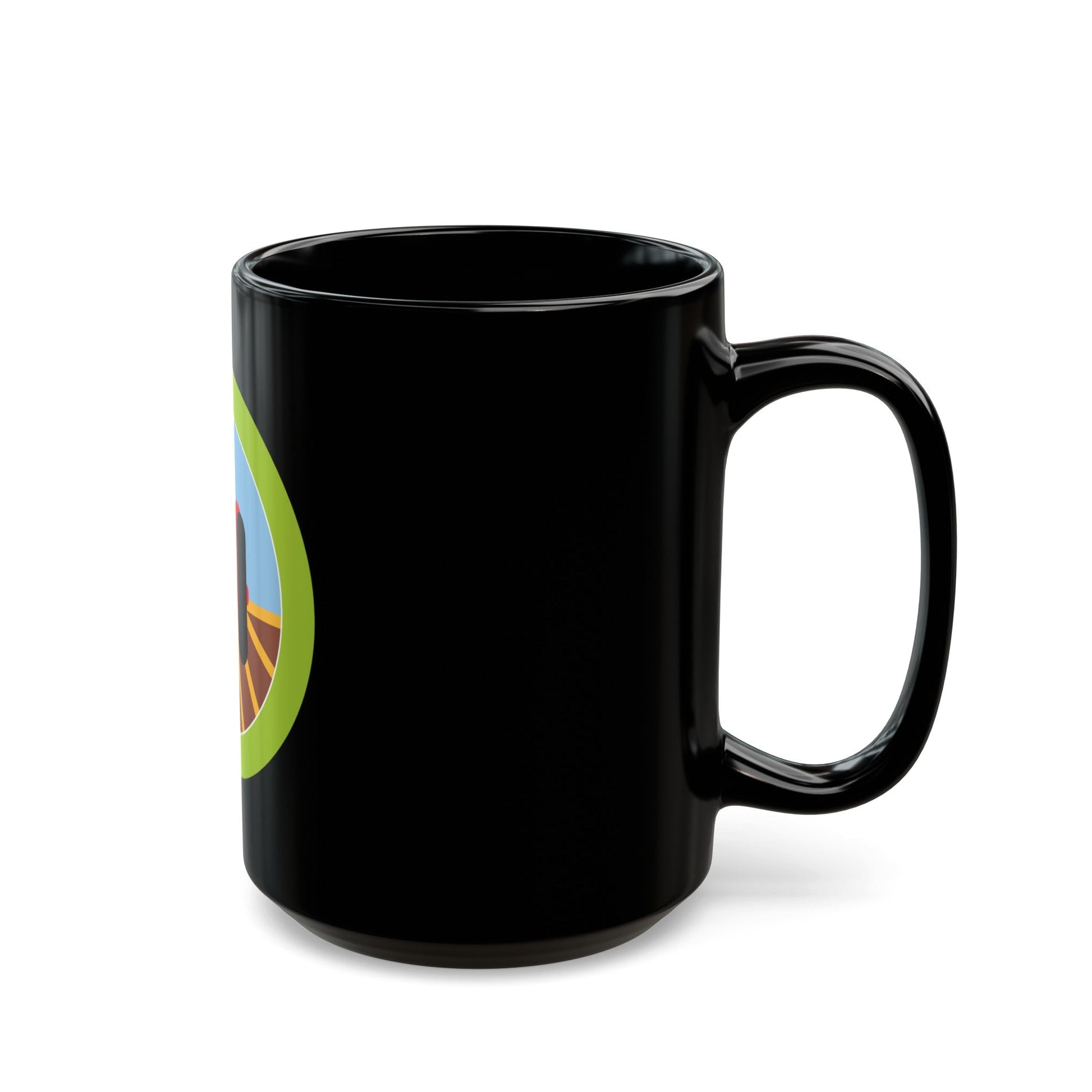 Farm Mechanics (Boy Scout Merit Badge) Black Coffee Mug-The Sticker Space