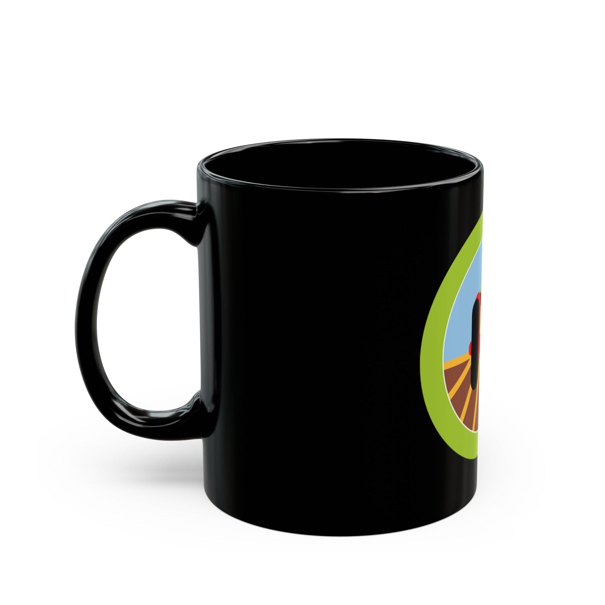 Farm Mechanics (Boy Scout Merit Badge) Black Coffee Mug-The Sticker Space