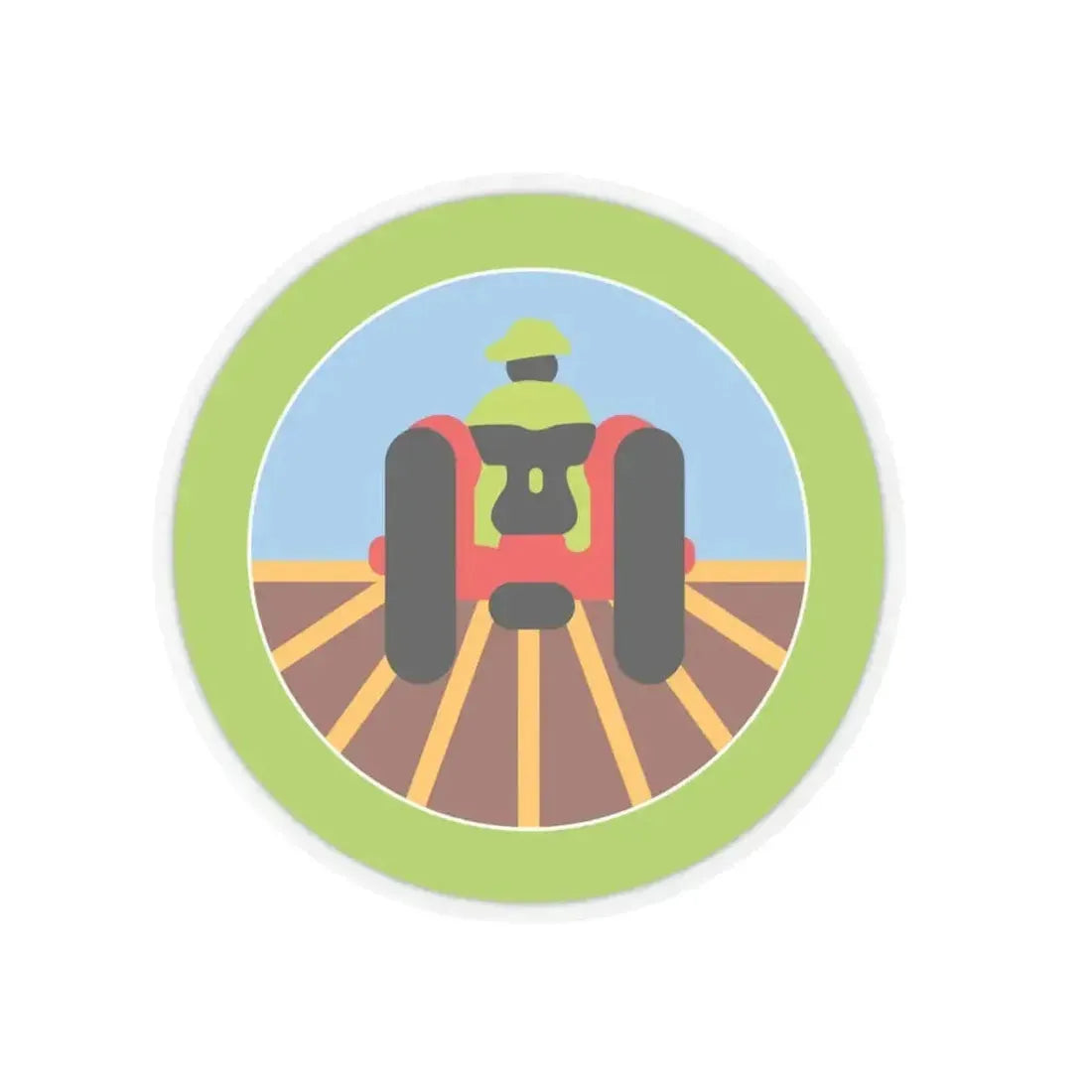 Farm Mechanics (Boy Scout Merit Badge) STICKER Vinyl Kiss-Cut Decal 4 Inch Transparent - The Sticker Space