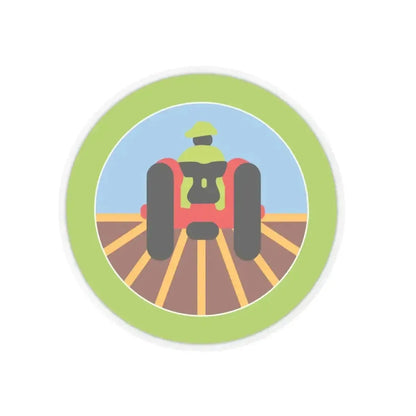 Farm Mechanics (Boy Scout Merit Badge) STICKER Vinyl Kiss-Cut Decal 6 Inch Transparent - The Sticker Space