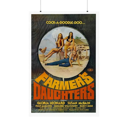 FARMER'S DAUGHTERS 1976 - Paper Movie Poster 36" x 54" Matte - The Sticker Space