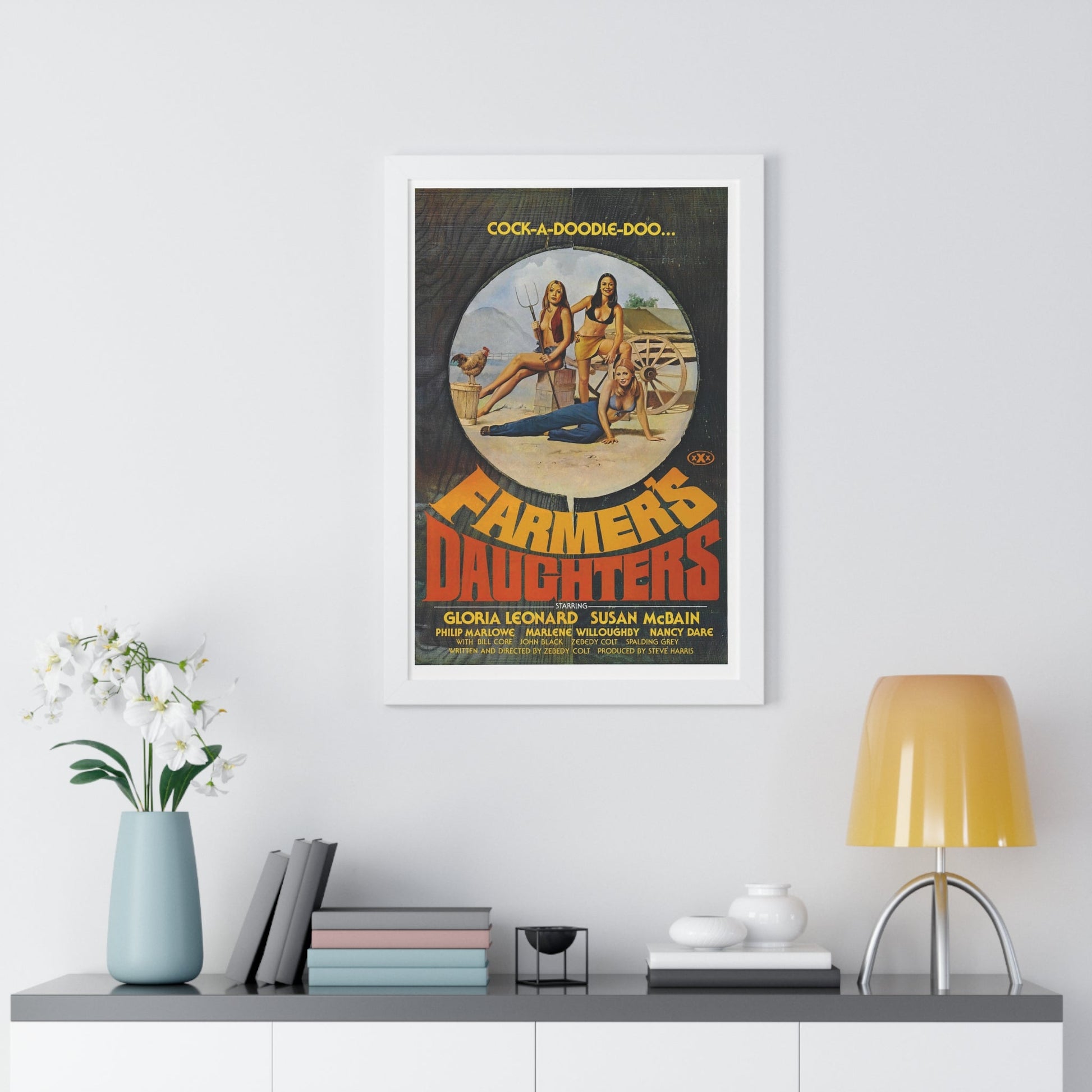 FARMER'S DAUGHTERS 1976 - Framed Movie Poster-The Sticker Space