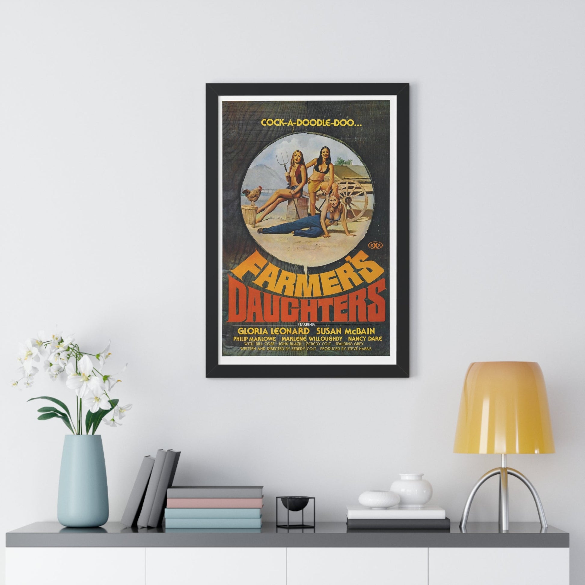 FARMER'S DAUGHTERS 1976 - Framed Movie Poster-The Sticker Space