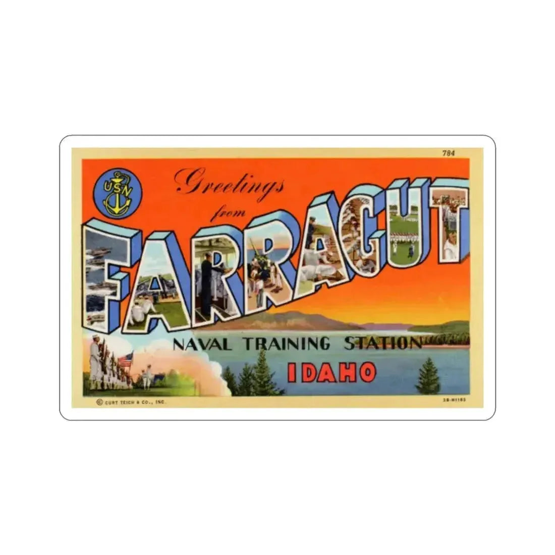 Farragut Idaho (Greeting Cards) STICKER Vinyl Die-Cut Decal 2 Inch - The Sticker Space