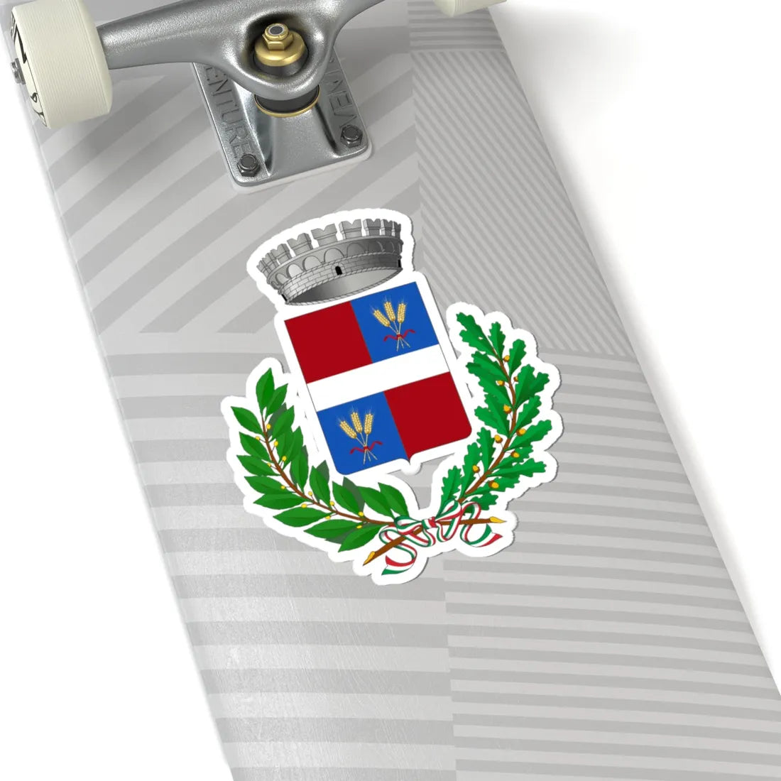Fascia Italia-Stemma (Italy) (Coat of Arms) STICKER Vinyl Kiss-Cut Decal - The Sticker Space