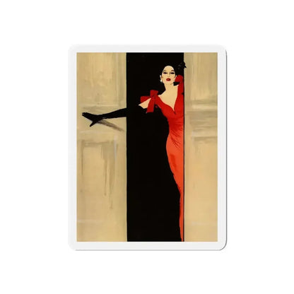 Fashion illustration (1)_1 (Magazine Illustration) Refrigerator Magnet - The Sticker Space