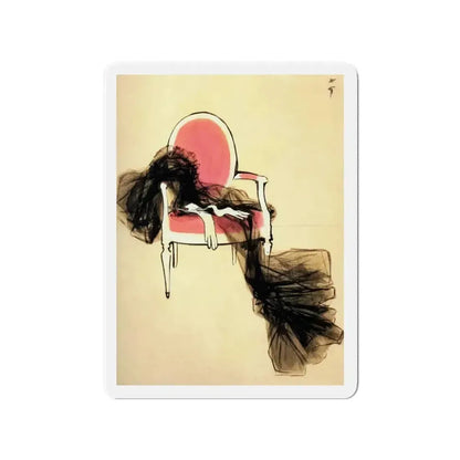 Fashion illustration (2)_1 (Magazine Illustration) Refrigerator Magnet - The Sticker Space