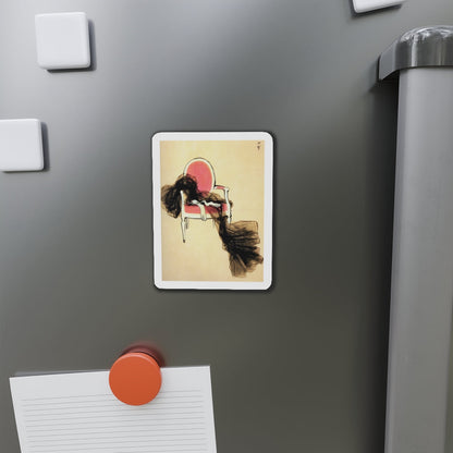 Fashion illustration (2)_1 (Magazine Illustration) Refrigerator Magnet-The Sticker Space