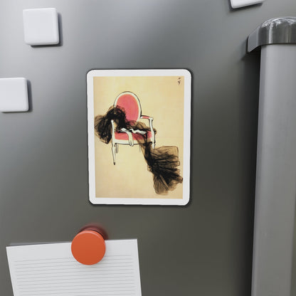 Fashion illustration (2)_1 (Magazine Illustration) Refrigerator Magnet-The Sticker Space