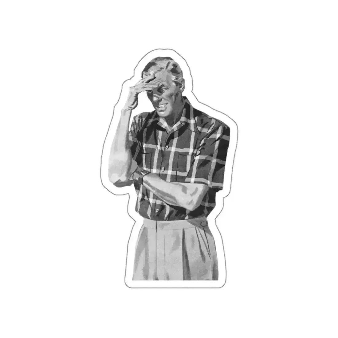 Fashion Illustration, Esquire magazine, 1949 (3) (Magazine Illustration) STICKER Vinyl Die-Cut Decal White Die-Cut 3 Inch - The Sticker Space