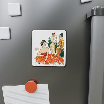 Fashion Illustration from Woman's Own magazine, 1959 (2) (Magazine Illustration) Refrigerator Magnet-The Sticker Space