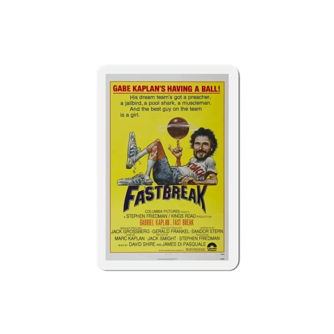 Fast Break 1979 Movie Poster Refrigerator Magnet - The Sticker Space