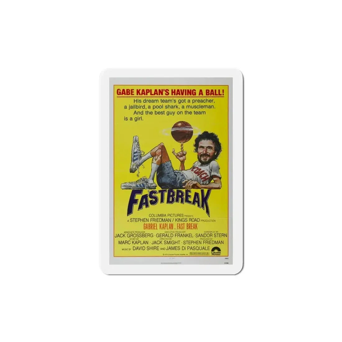 Fast Break 1979 Movie Poster Refrigerator Magnet - The Sticker Space