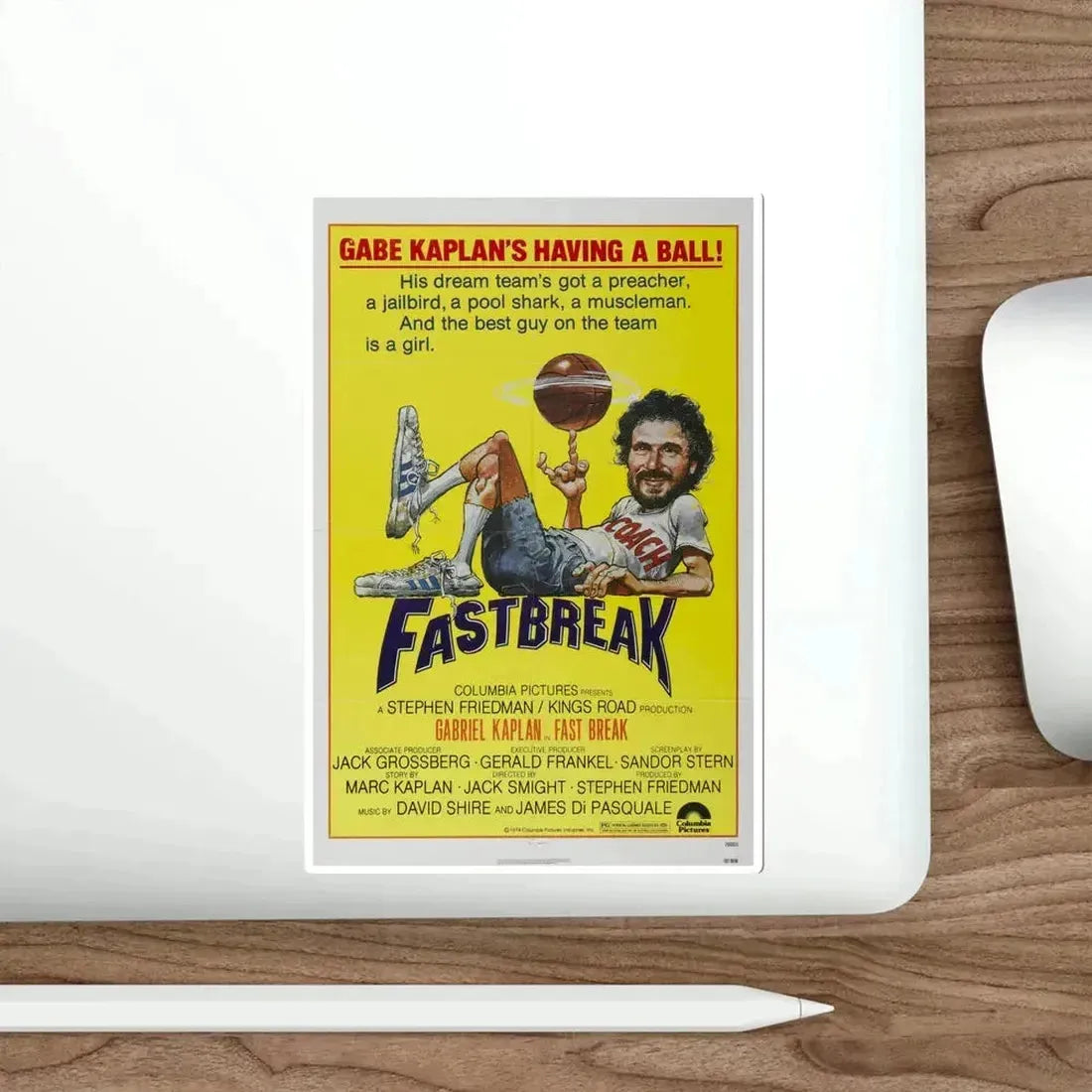 Fast Break 1979 Movie Poster STICKER Vinyl Die-Cut Decal - The Sticker Space
