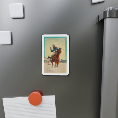 Fast Escape (Magazine Illustration) Refrigerator Magnet-The Sticker Space