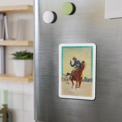 Fast Escape (Magazine Illustration) Refrigerator Magnet-The Sticker Space