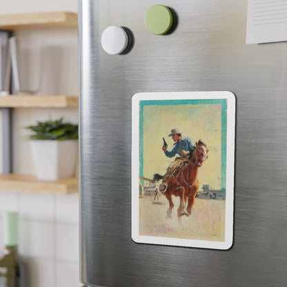 Fast Escape (Magazine Illustration) Refrigerator Magnet-The Sticker Space