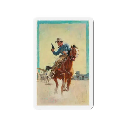 Fast Escape (Magazine Illustration) Refrigerator Magnet 3 Inch Die-Cut - The Sticker Space