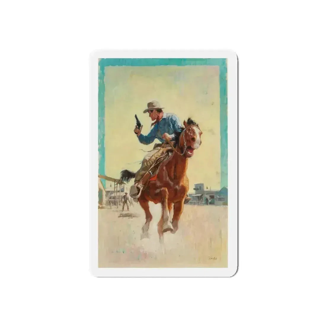 Fast Escape (Magazine Illustration) Refrigerator Magnet 6 Inch Die-Cut - The Sticker Space