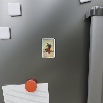 Fast Escape (Magazine Illustration) Refrigerator Magnet-The Sticker Space